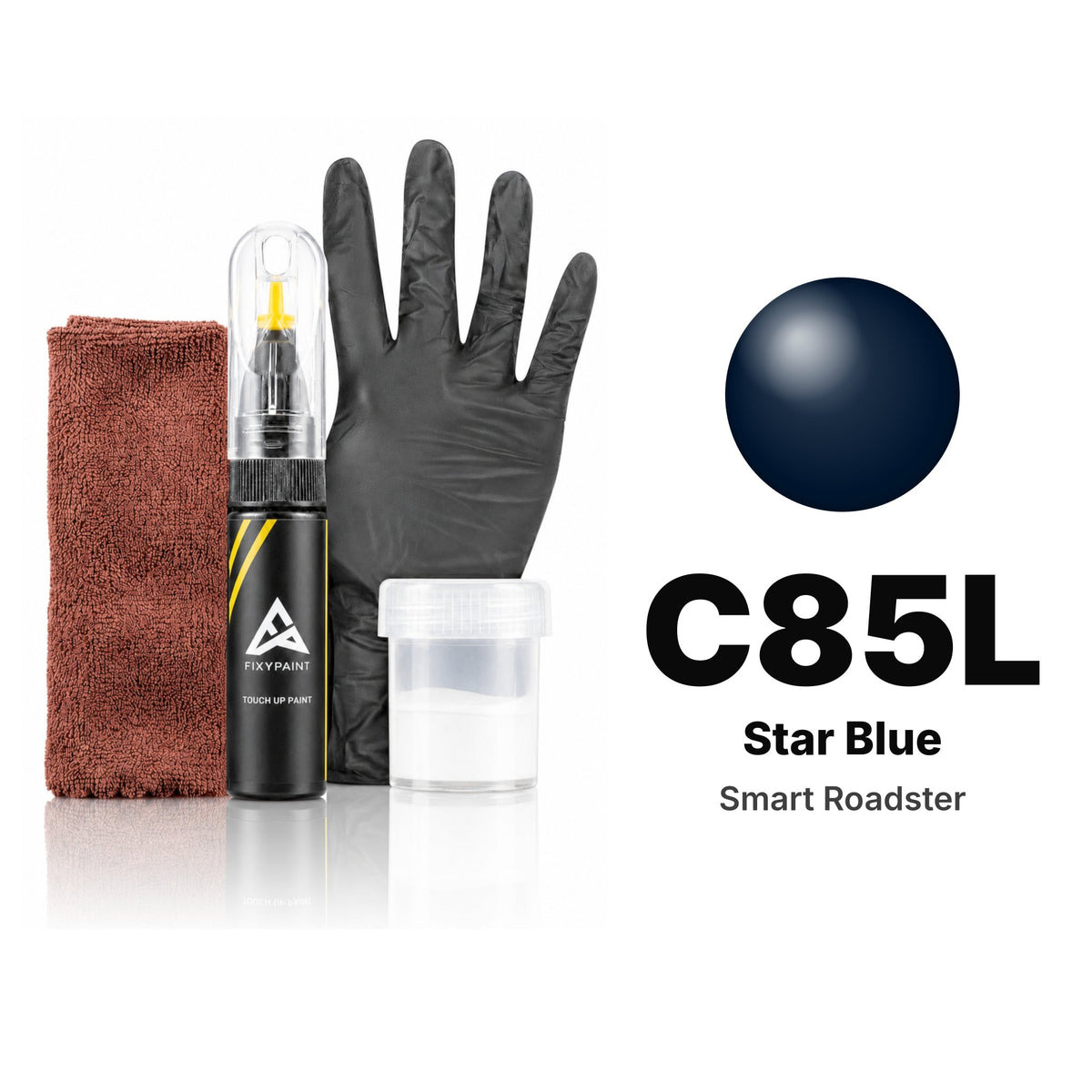 Touch-up paint for Smart Roadster C85L Star Blue, Complete kit