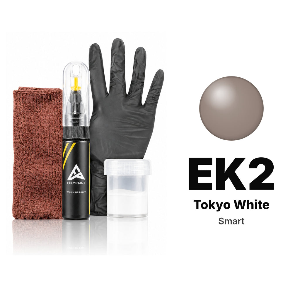 Pintura de retoque para smart – EK2 Tokyo White (todos los modelos, 2018), kit Completo