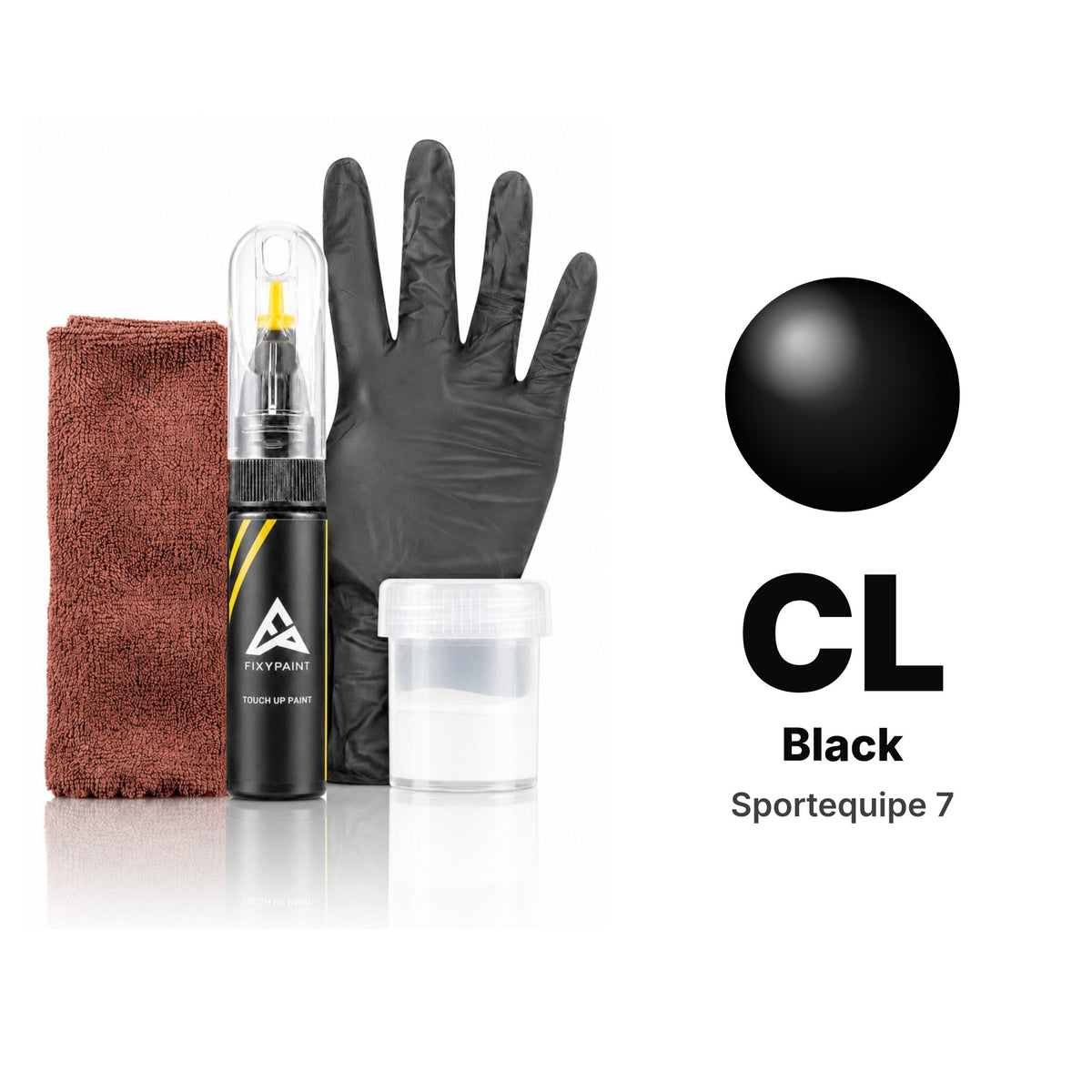 Touch-up paint for Sportequipe 7 CL Black, Complete kit