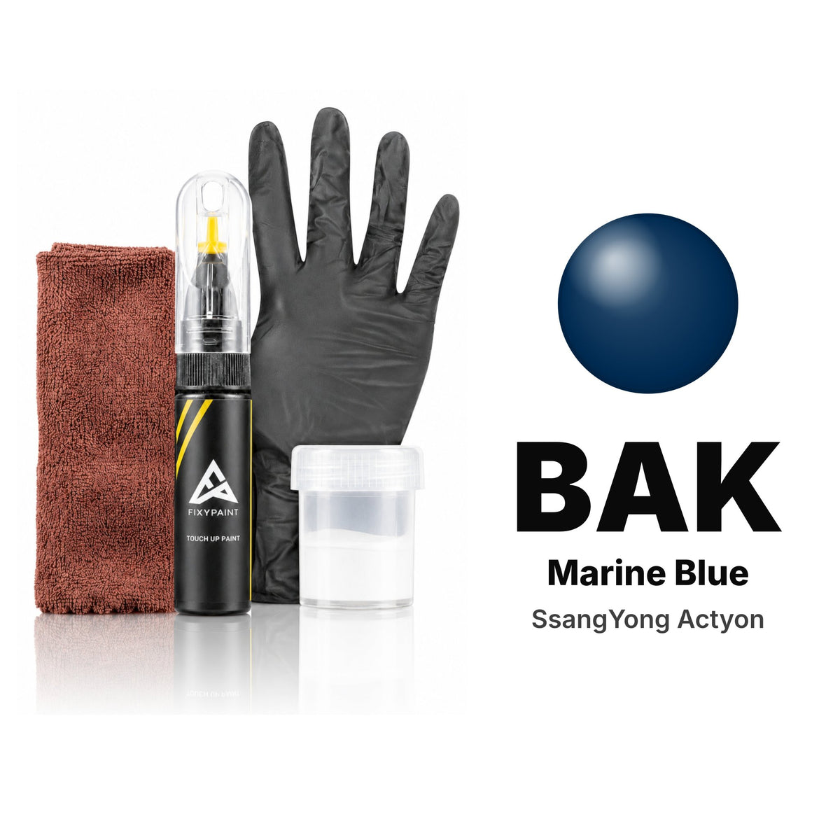Touch-up paint for SsangYong Actyon BAK Marine Blue, Complete kit