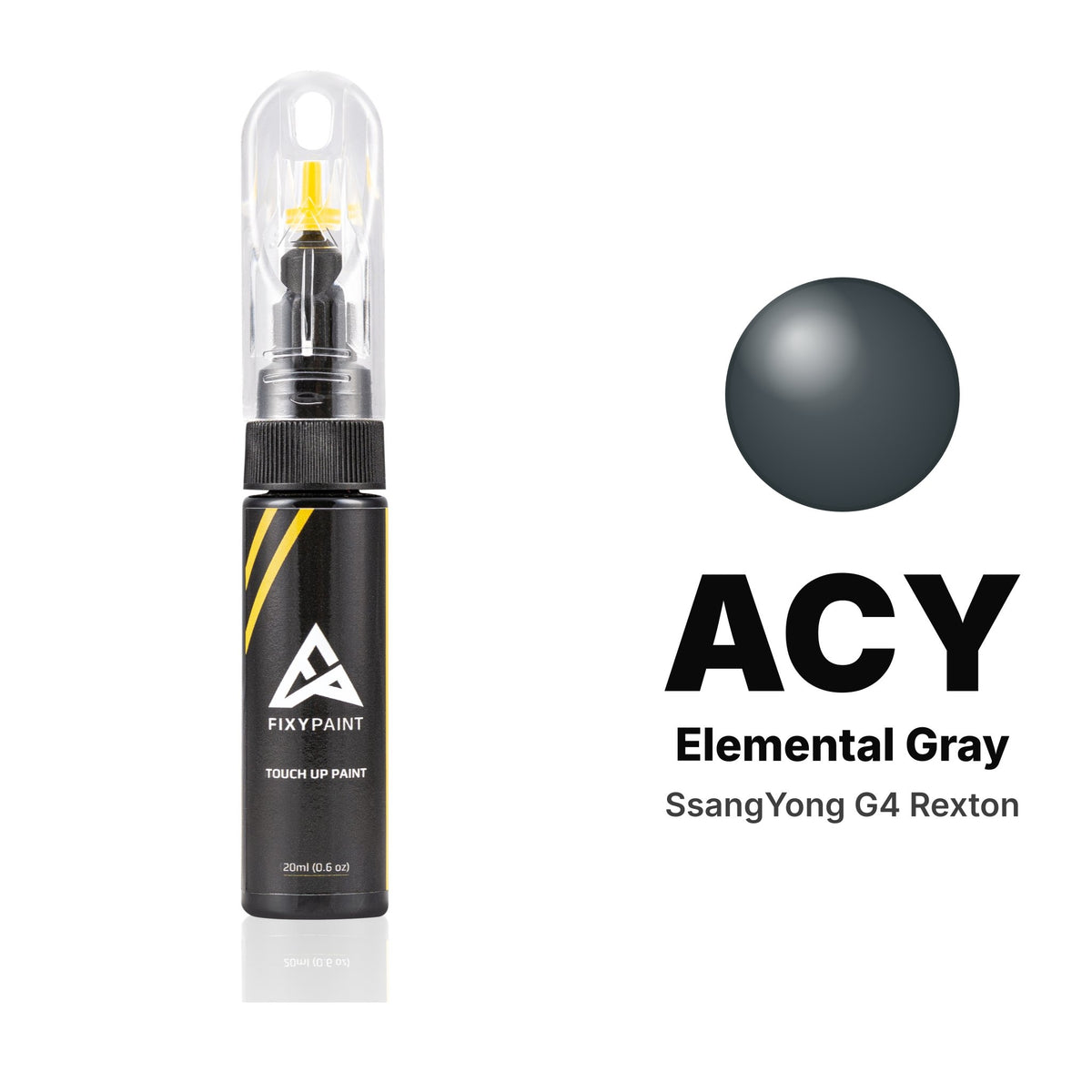 Touch-up paint for SsangYong G4 Rexton ACY Elemental Gray, Basic kit