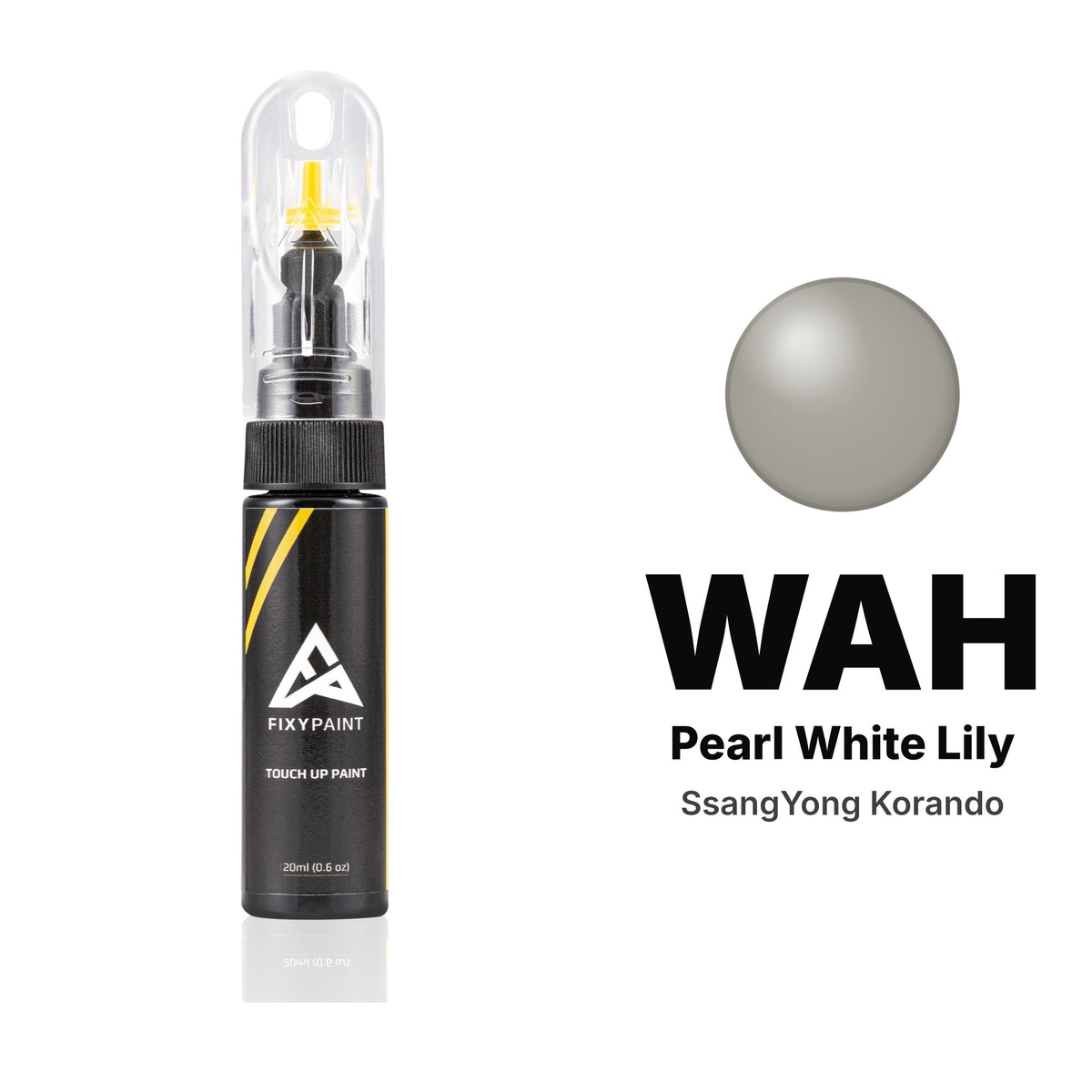 Vernice ritocco per SsangYong Korando – WAH Pearl White Lily (2013–2015), kit Base
