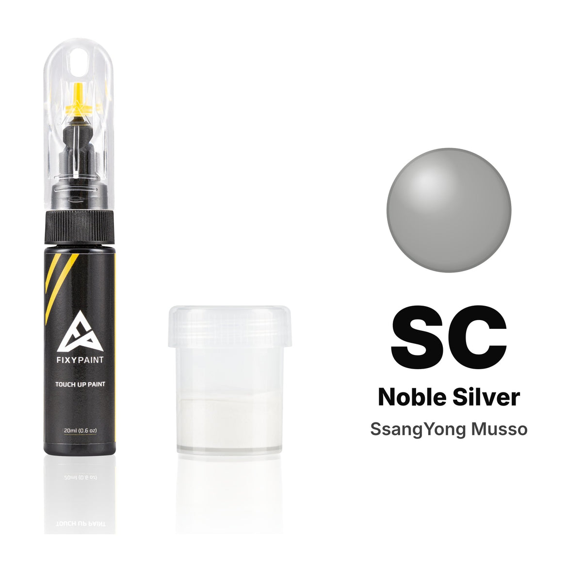 Touch-up paint for SsangYong Musso SC Noble Silver, Standard kit