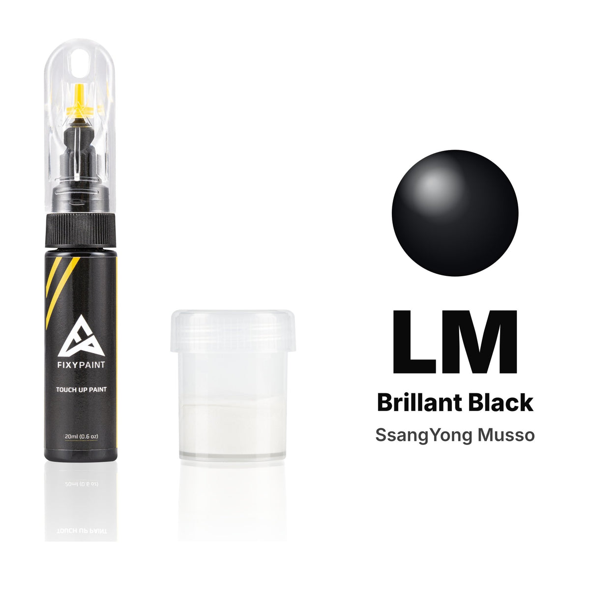 Touch-up paint for SsangYong Musso LM Brillant Black, Standard kit