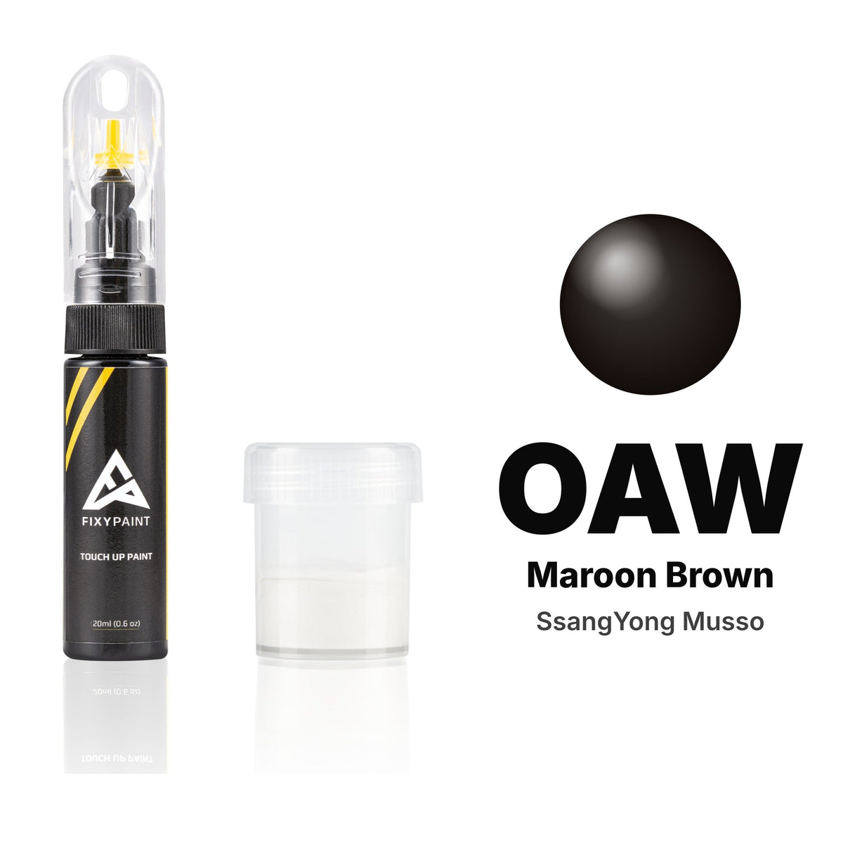 Pintura de retoque para SsangYong Musso – OAW Maroon Brown (2018–2023), kit Estándar