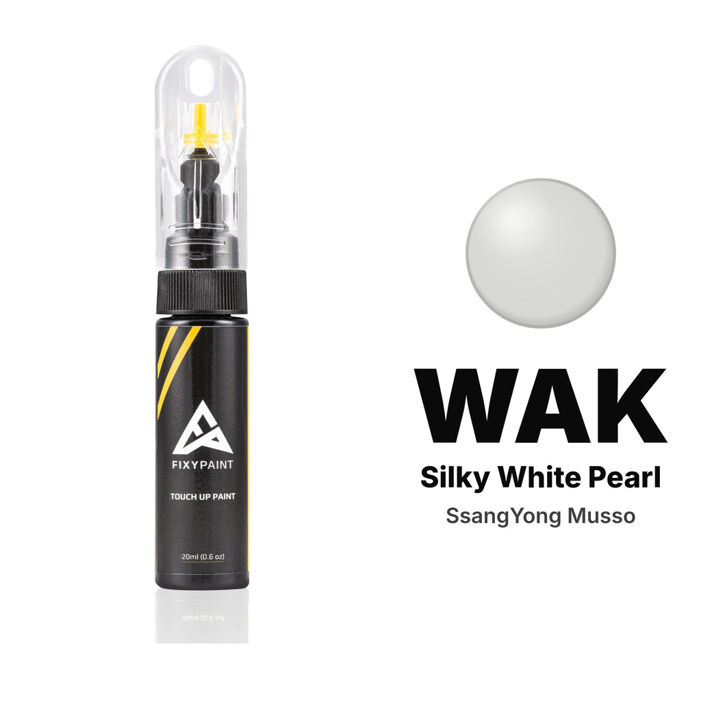 Touch-up paint for SsangYong Musso WAK Silky White Pearl, Basic kit