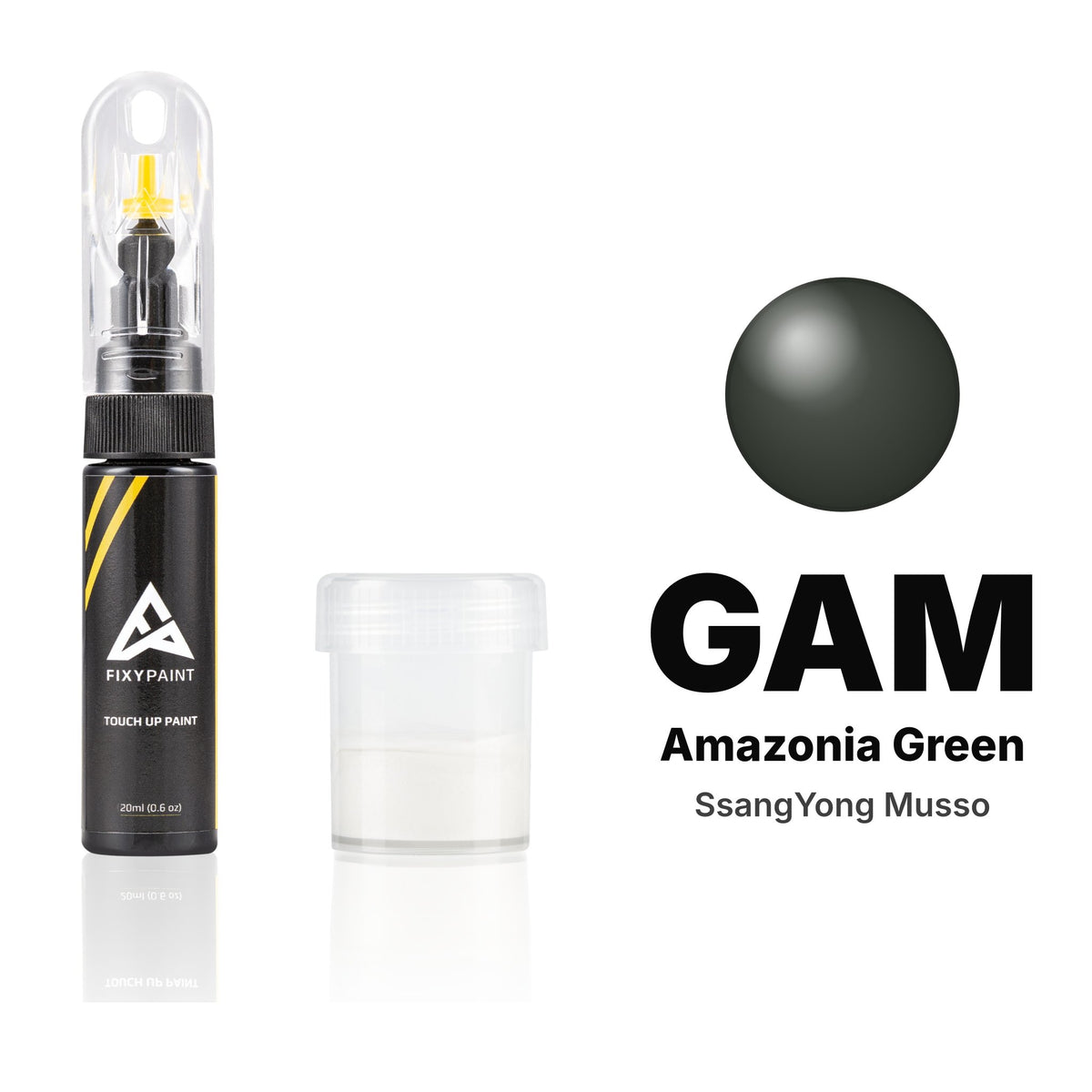 Lackstift für SsangYong Musso – GAM Amazonia Green (2023–2024), Set Standard