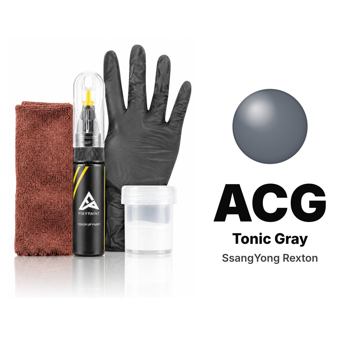 Touch-up paint for SsangYong Rexton ACG Tonic Gray, Complete kit