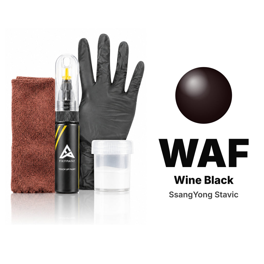 Touch-up paint for SsangYong Stavic WAF Wine Black, Complete kit
