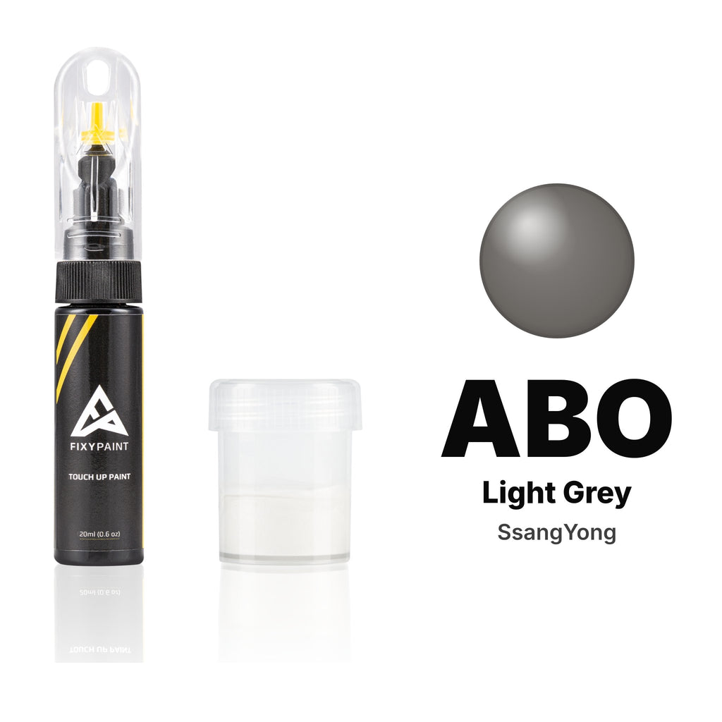 Peinture de retouche pour SsangYong – ABO Light Grey (tous modèles, 2001–2002), kit Standard