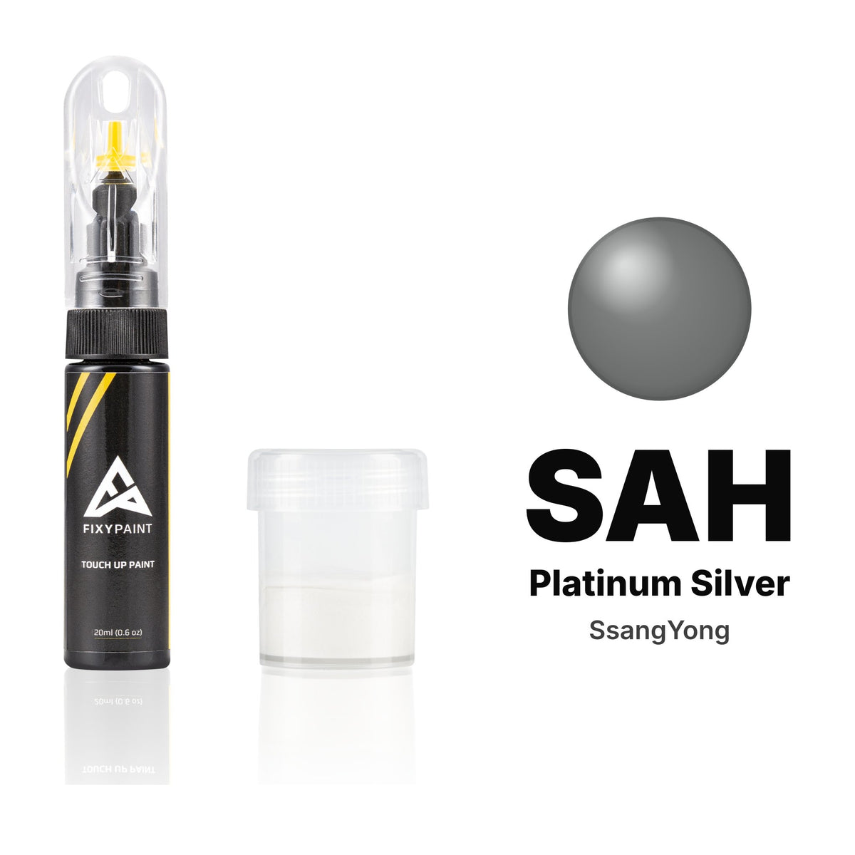 Touch-up paint for SsangYong SAH Platinum Silver, Standard kit
