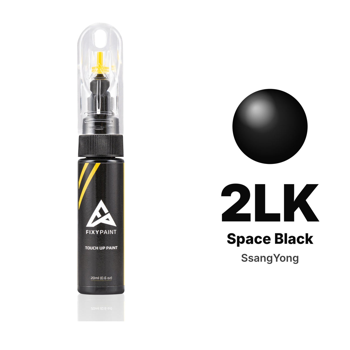 Lackstift für SsangYong – 2LK Space Black (alle Modelle, 2017–2023), Set Basis