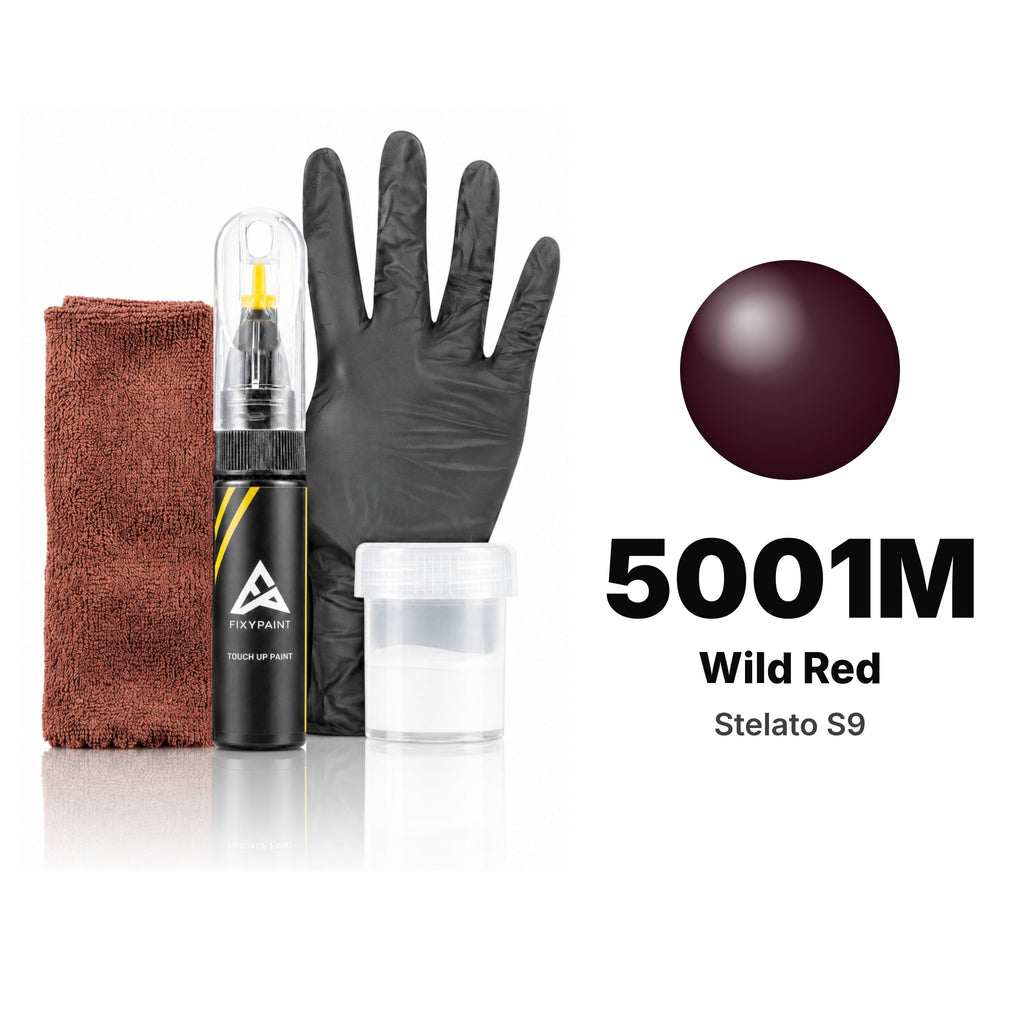 Touch-up paint for Stelato S9 5001M Wild Red, Complete kit