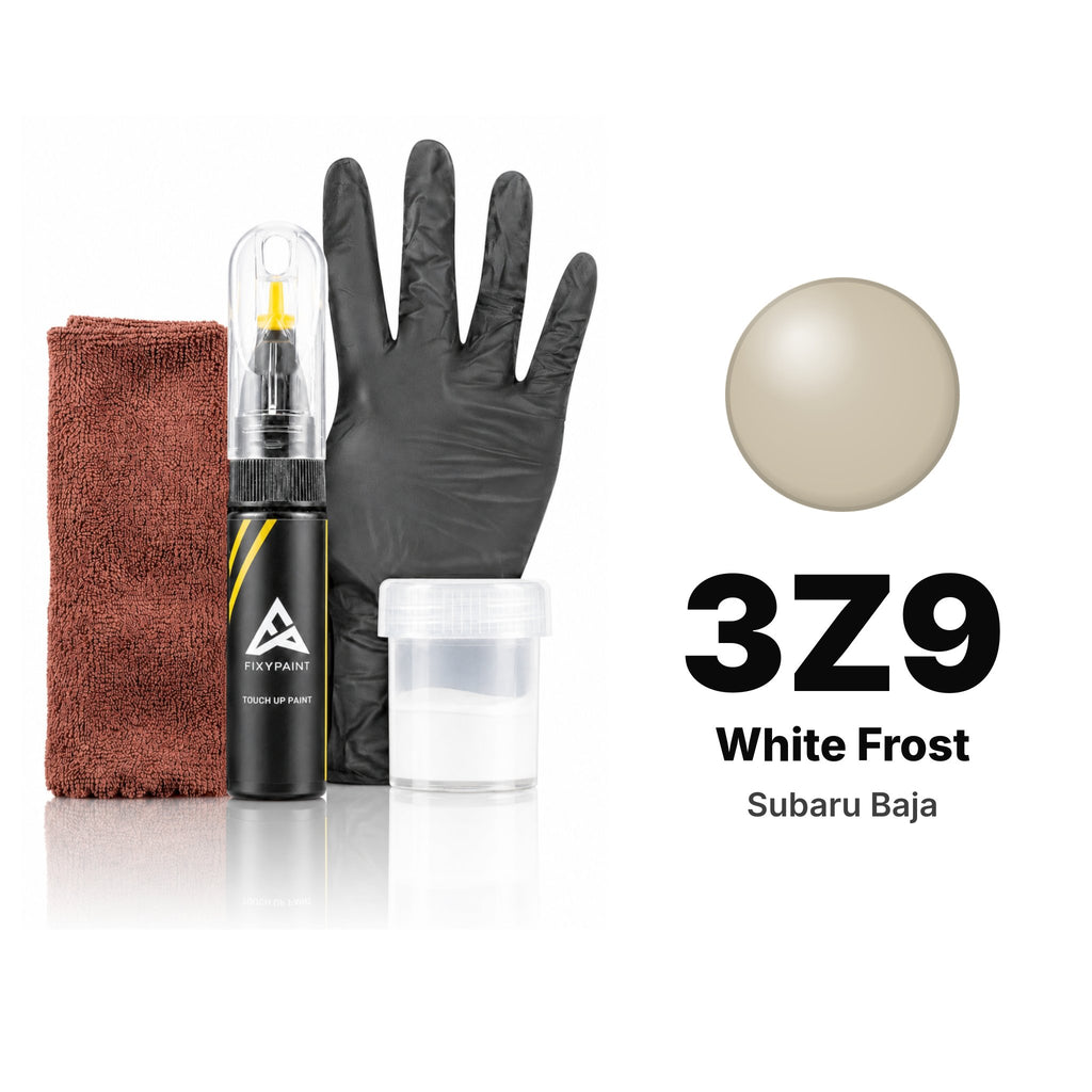 Pintura de retoque para Subaru Baja – 3Z9 White Frost (2004), kit Completo