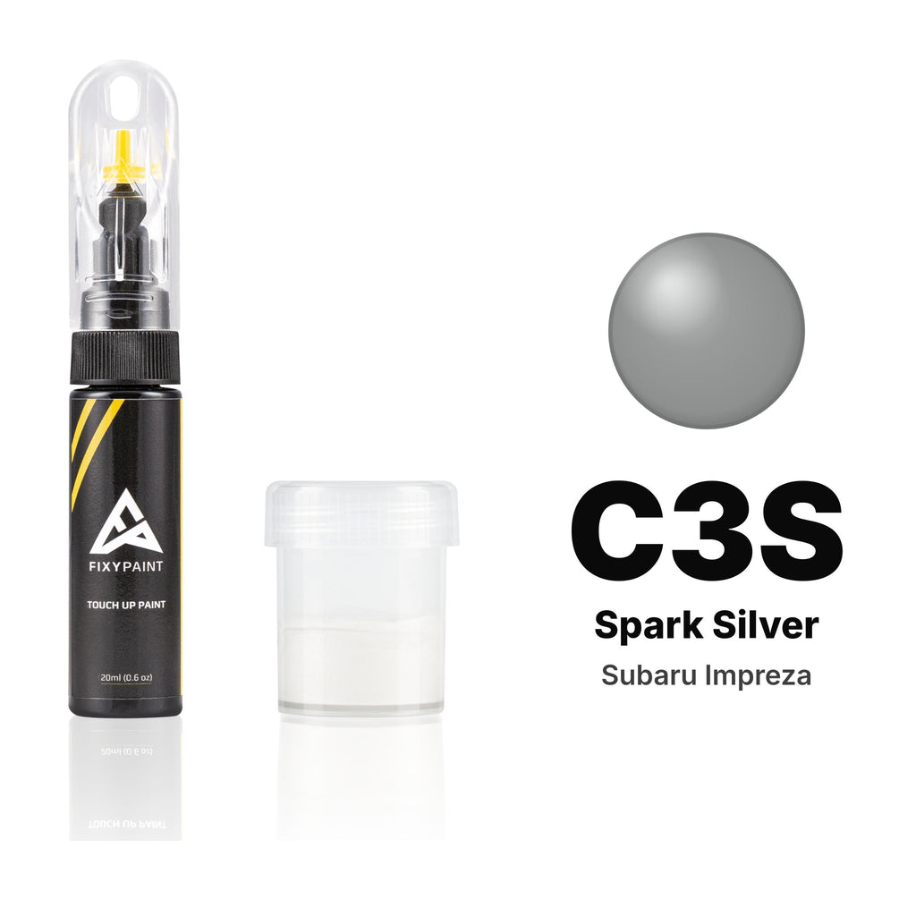 Lackstift für Subaru Impreza – C3S Spark Silver (2008–2012), Set Standard