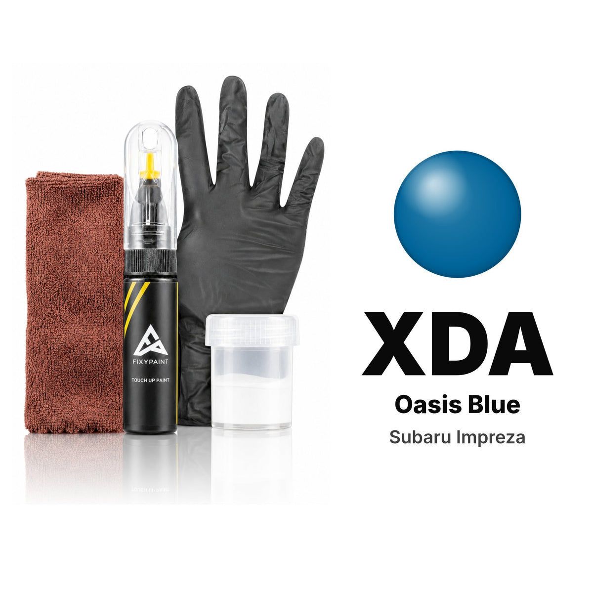 Touch-up paint for Subaru Impreza XDA Oasis Blue, Complete kit