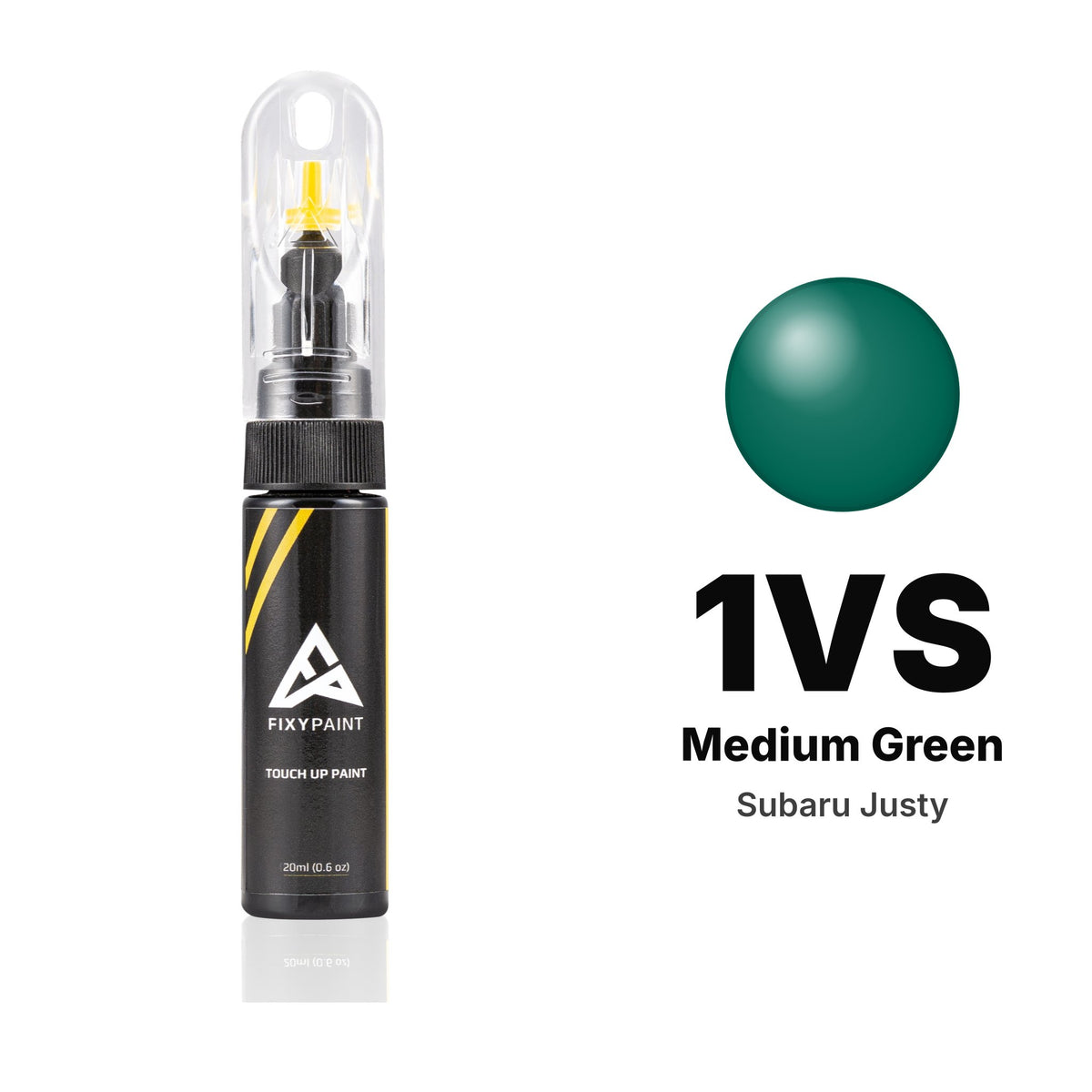 Subaru Justy 1VS Medium Green touch-up paint, Basic kit
