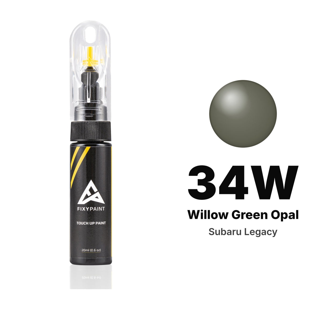 Touch-up paint for Subaru Legacy 34W Willow Green Opal, Basic kit