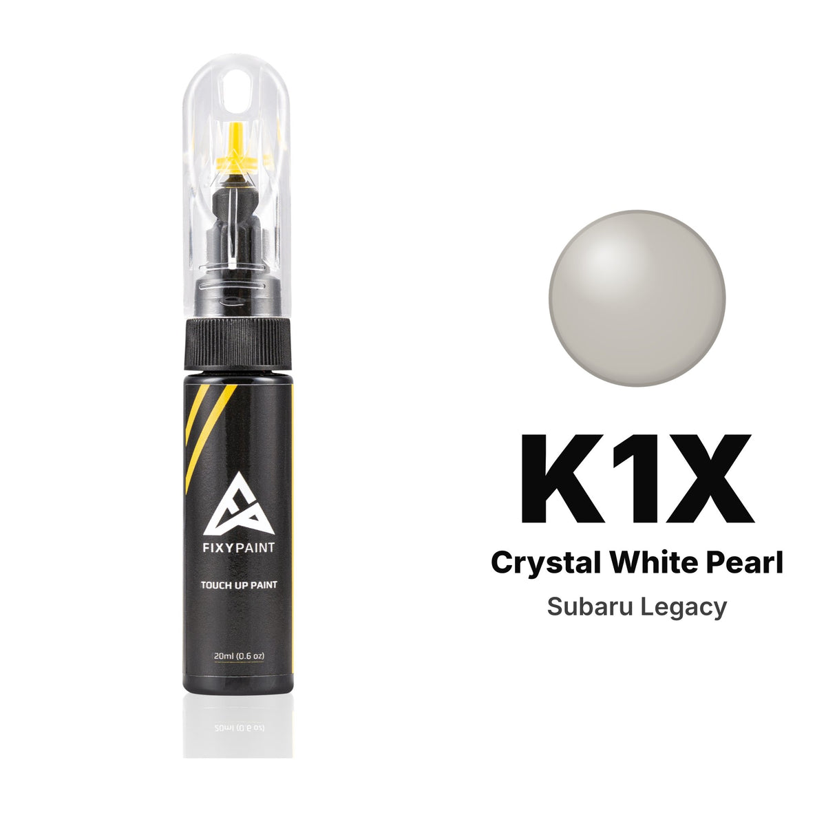Touch-up paint for Subaru Legacy K1X Crystal White Pearl, Basic kit