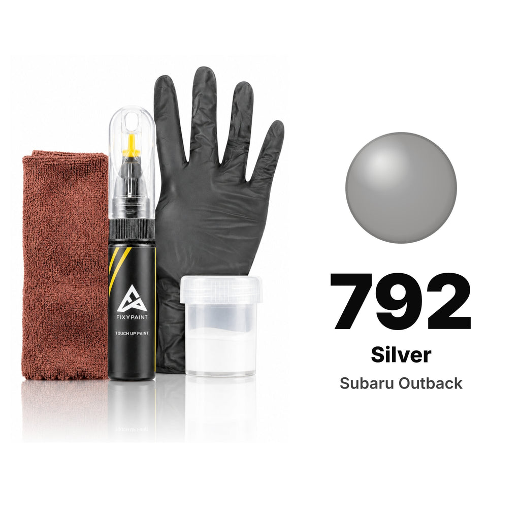 Touch-up paint for Subaru Outback 792 Silver, Complete kit