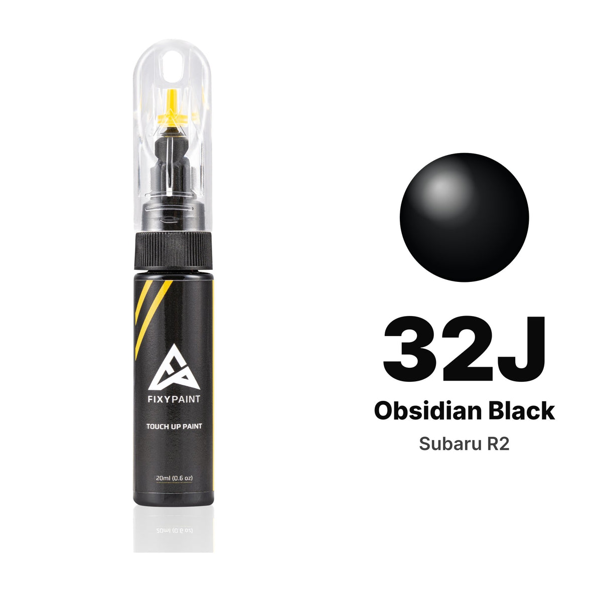 Touch-up paint for Subaru R2 32J Obsidian Black, Basic kit