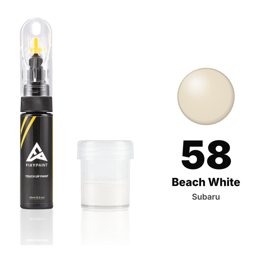 Touch-up paint for Subaru 58 Beach White, Standard kit
