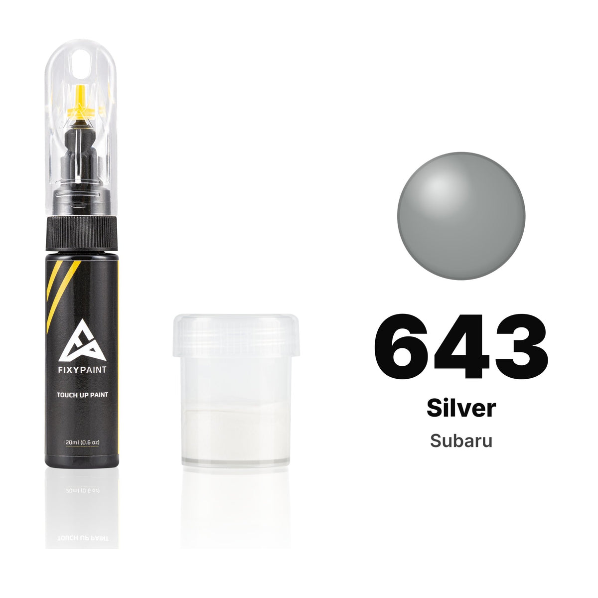 Lackstift für Subaru – 643 Silver (alle Modelle, ab 1985), Set Standard