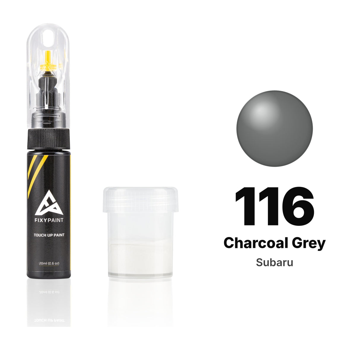 Lackstift für Subaru – 116 Charcoal Grey (alle Modelle, 1988–1991), Set Standard