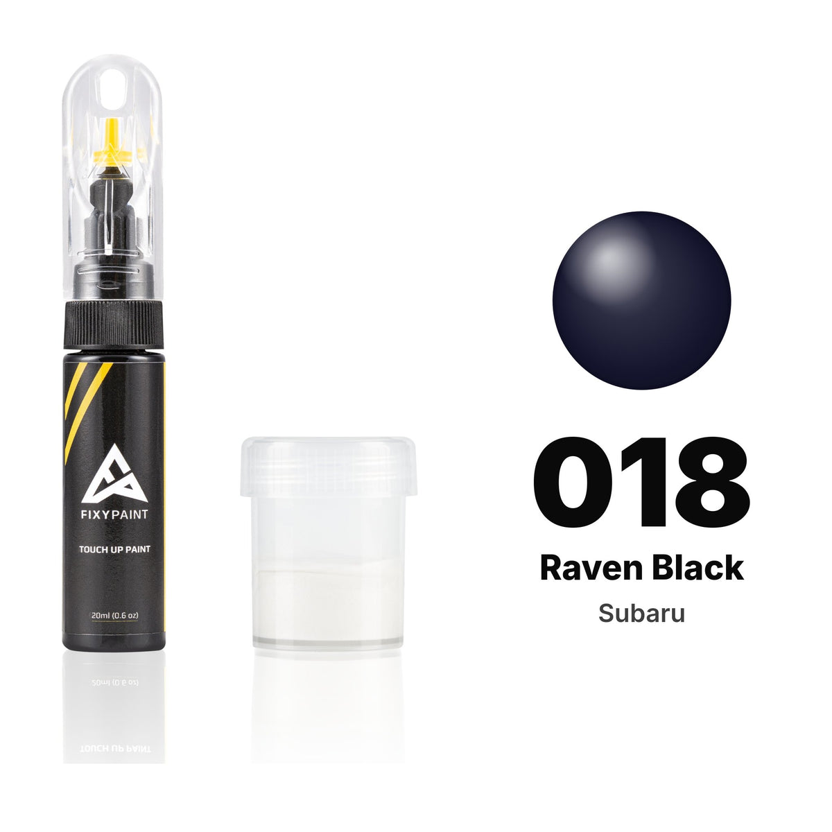 Vernice ritocco per Subaru – 018 Raven Black (tutti i modelli, 1989–1991), kit Standard