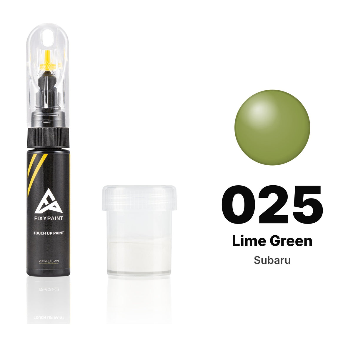 Touch-up paint for Subaru 025 Lime Green, Standard kit