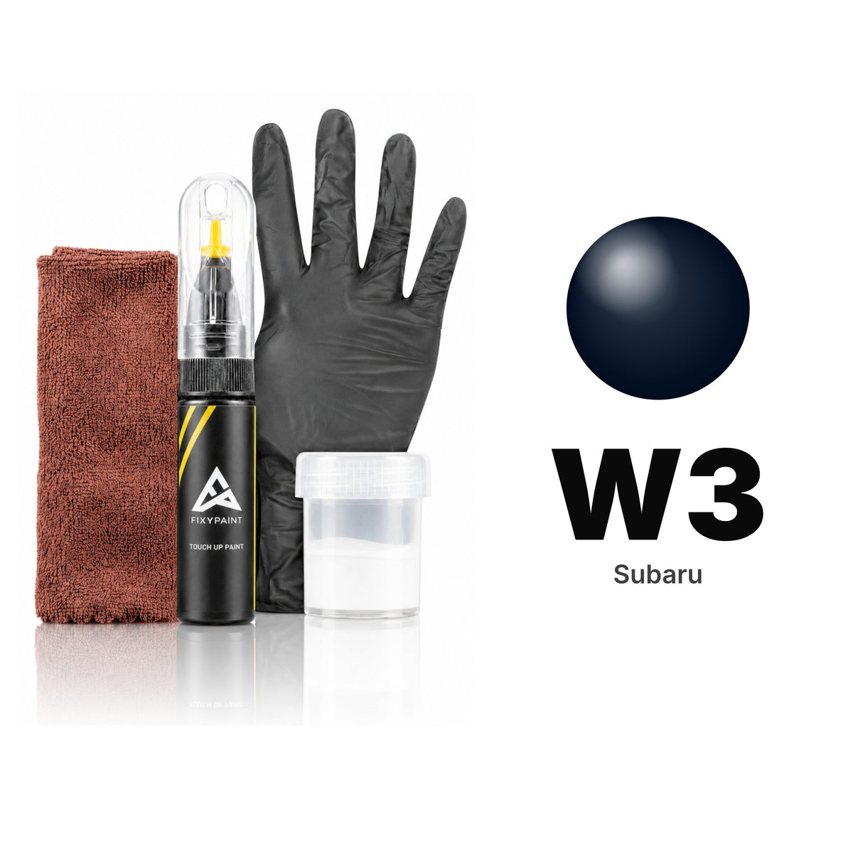Touch-up paint for Subaru W3, Complete kit
