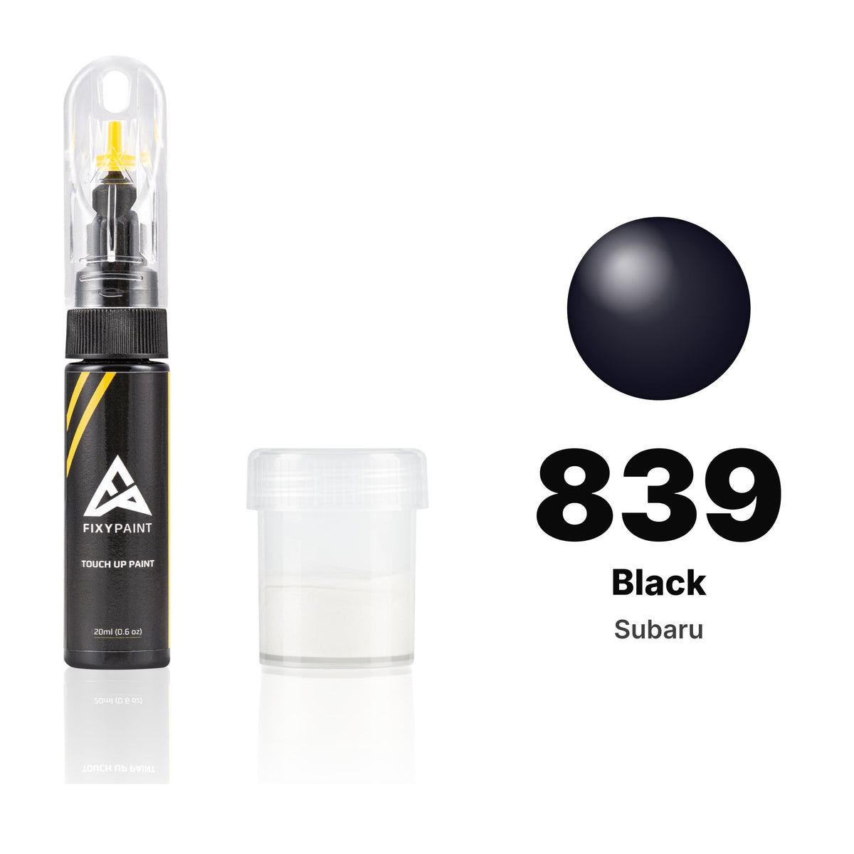 Touch-up paint for Subaru 839 Black, Standard kit