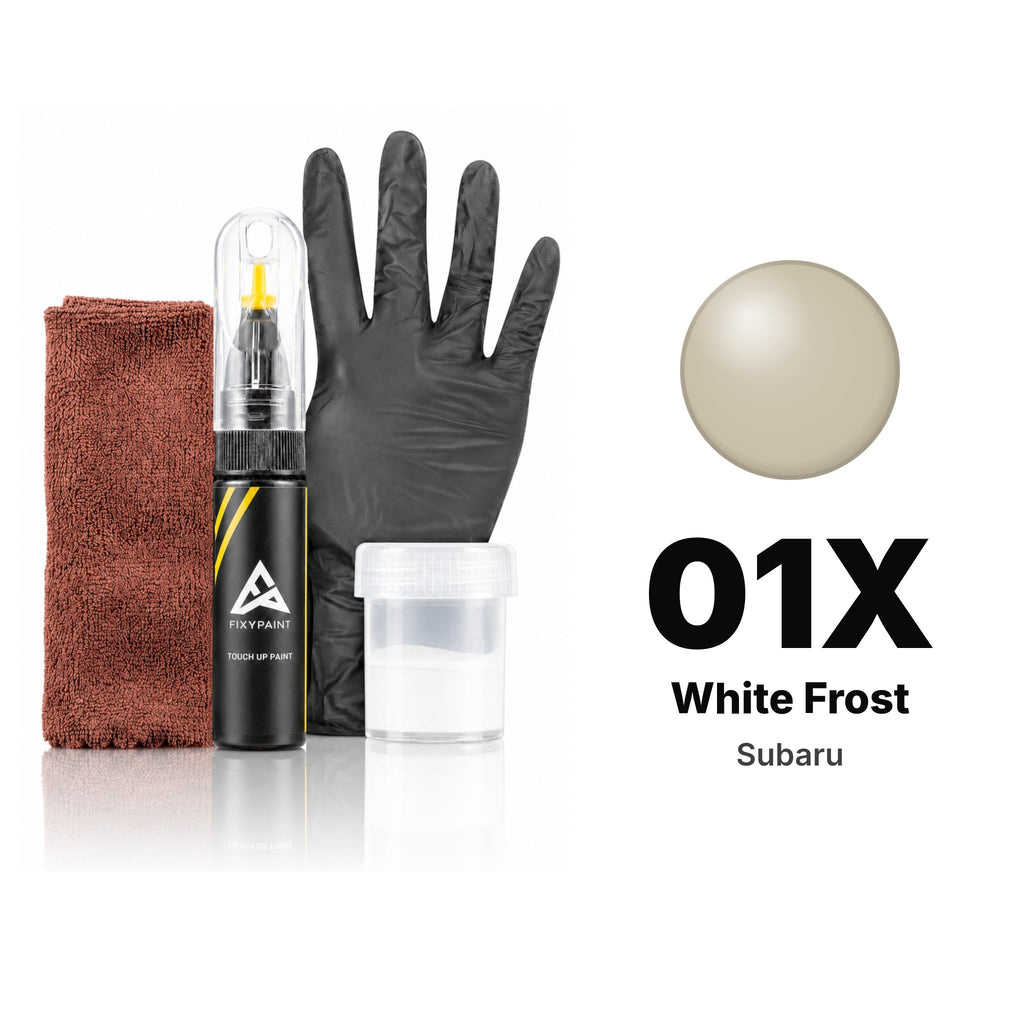 Touch-up paint for Subaru 01X White Frost, Complete kit