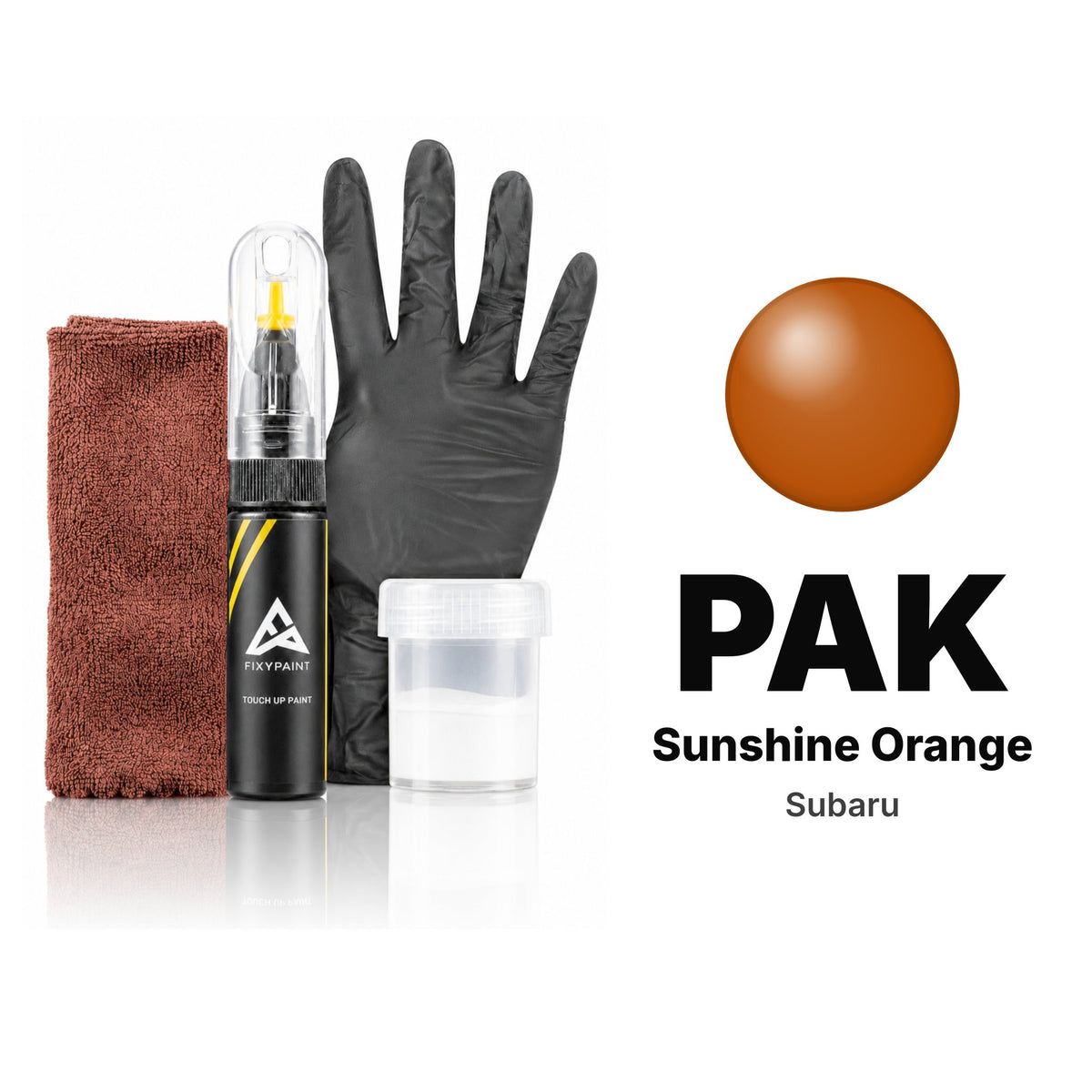Touch-up paint for Subaru PAK Sunshine Orange, Complete kit