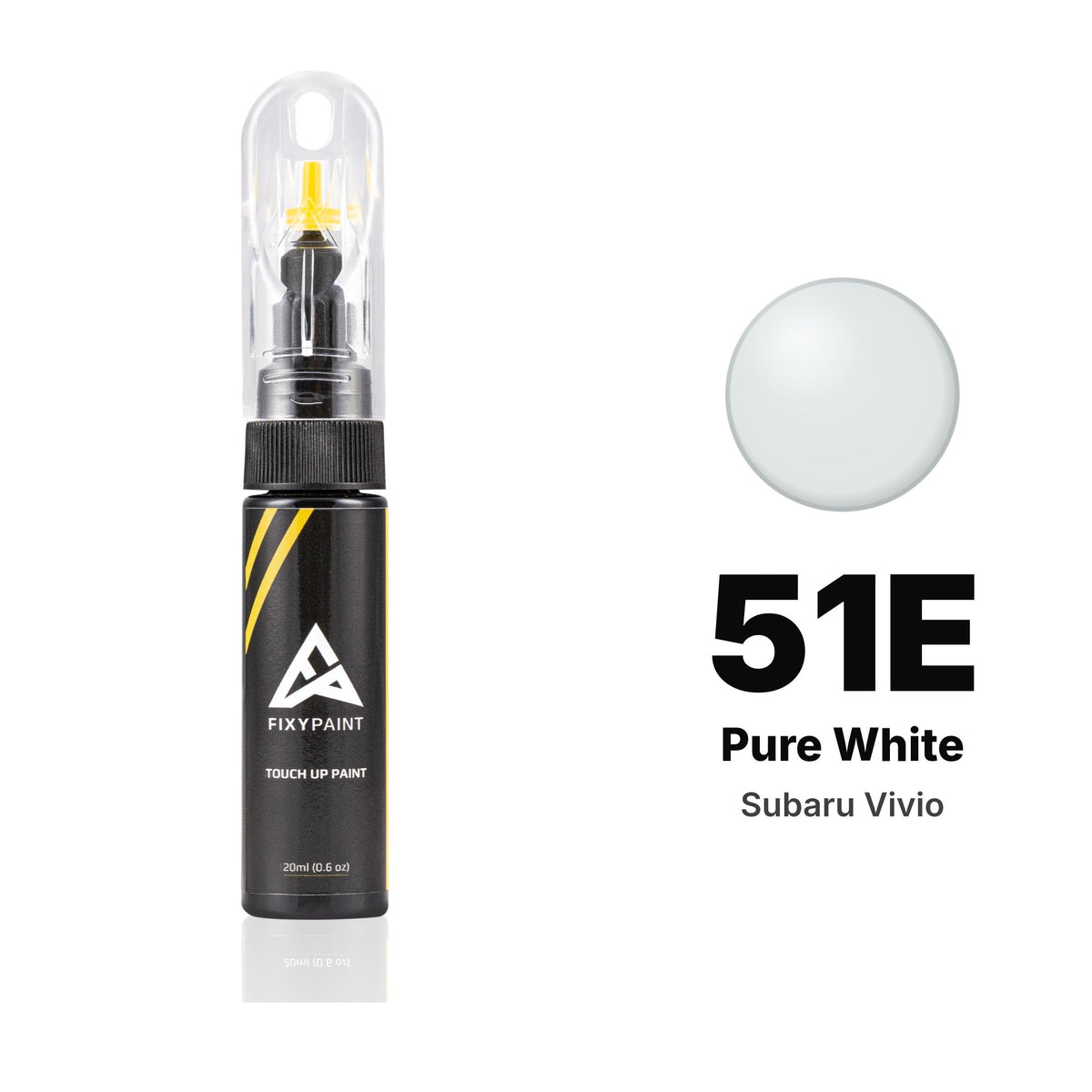 Touch-up paint for Subaru Vivio 51E Pure White, Basic kit