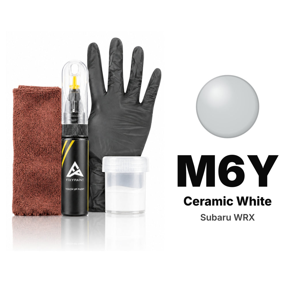 Touch-up paint for Subaru WRX M6Y Ceramic White, Complete kit