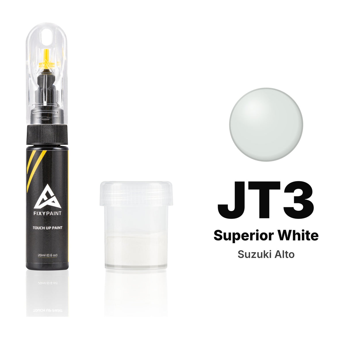 Pintura de retoque para Suzuki Alto – JT3 Superior White (2002), kit Estándar