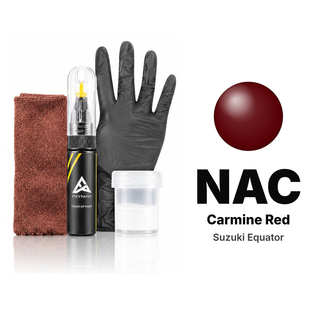 Touch-up paint for Suzuki Equator NAC Carmine Red, Complete kit