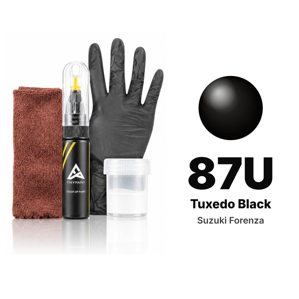 Touch-up paint for Suzuki Forenza 87U Tuxedo Black, Complete kit