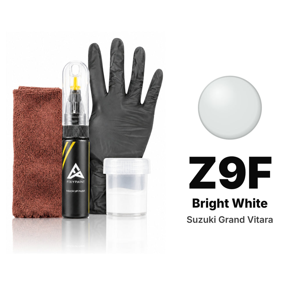 Touch-up paint for Suzuki Grand Vitara Z9F Bright White, Complete kit