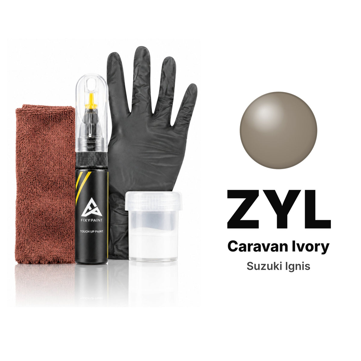 Touch-up paint for Suzuki Ignis ZYL Caravan Ivory, Complete kit