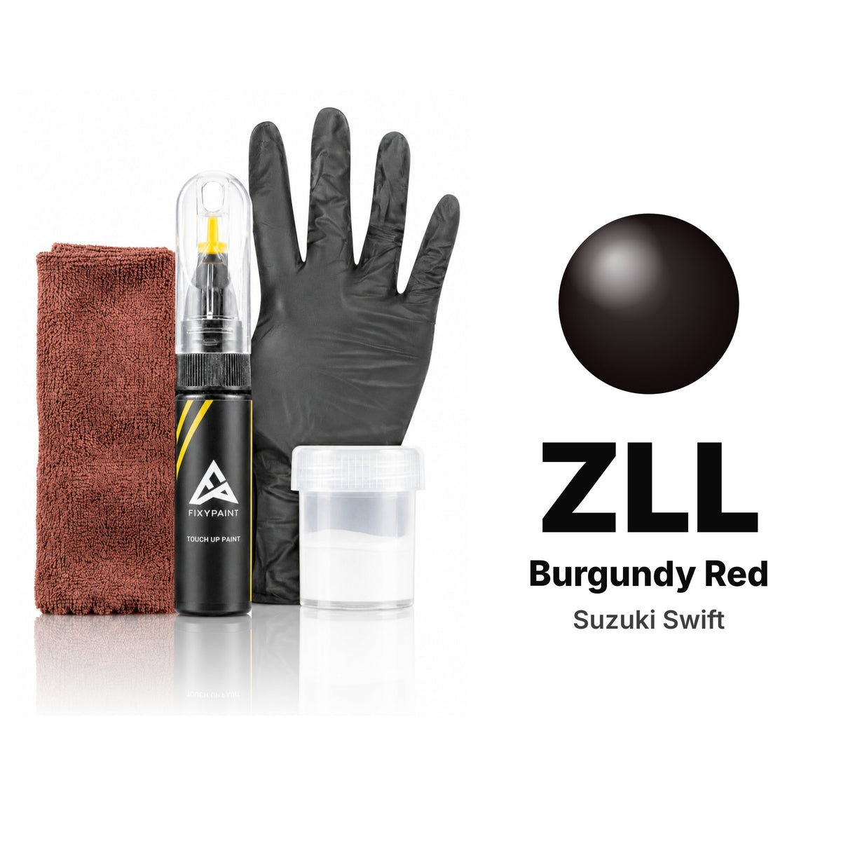 Pintura de retoque para Suzuki Swift – ZLL Burgundy Red (2009–2010), kit Completo