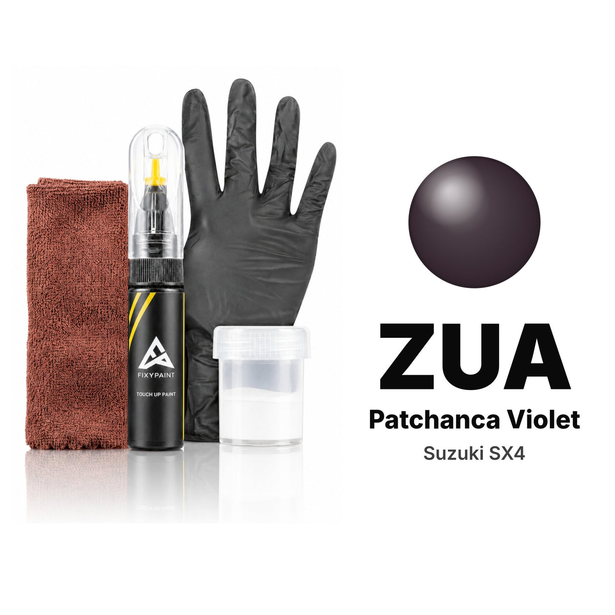 Touch-up paint for Suzuki SX4 ZUA Patchanca Violet, Complete kit