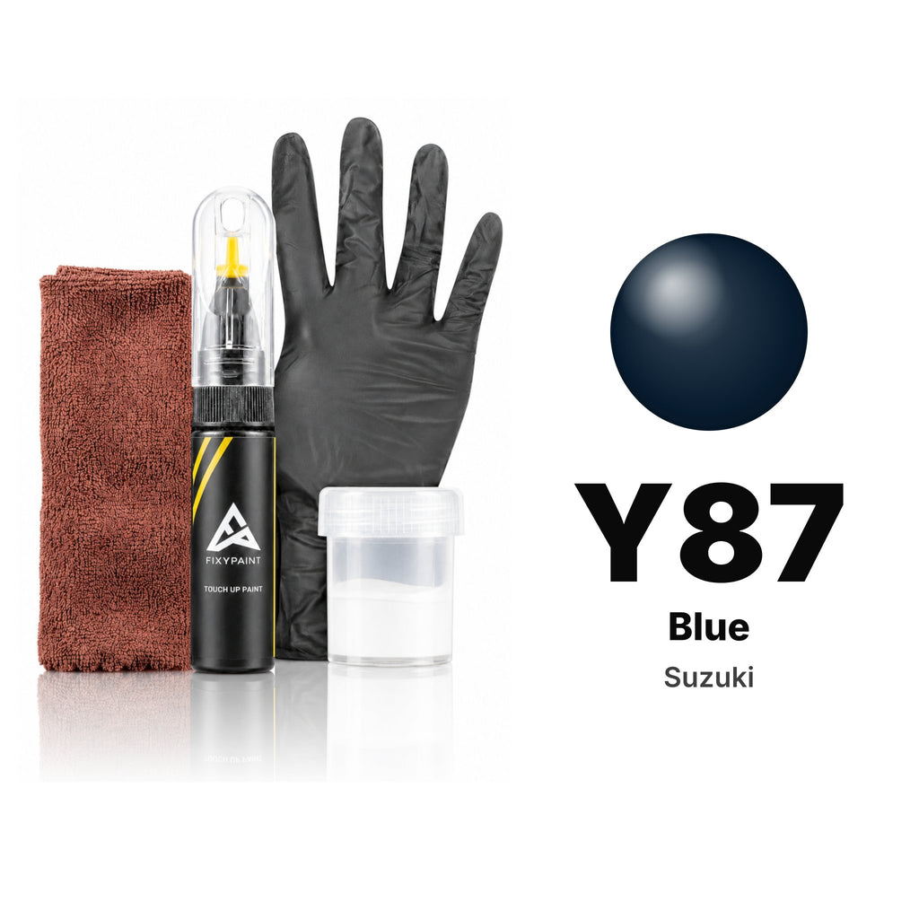 Touch-up paint for Suzuki Y87 Blue, Complete kit