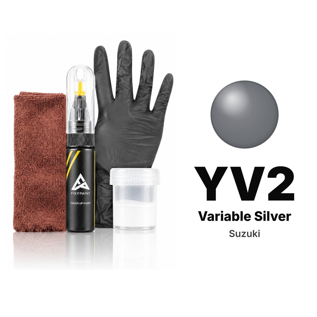 Touch-up paint for Suzuki YV2 Variable Silver, Complete kit