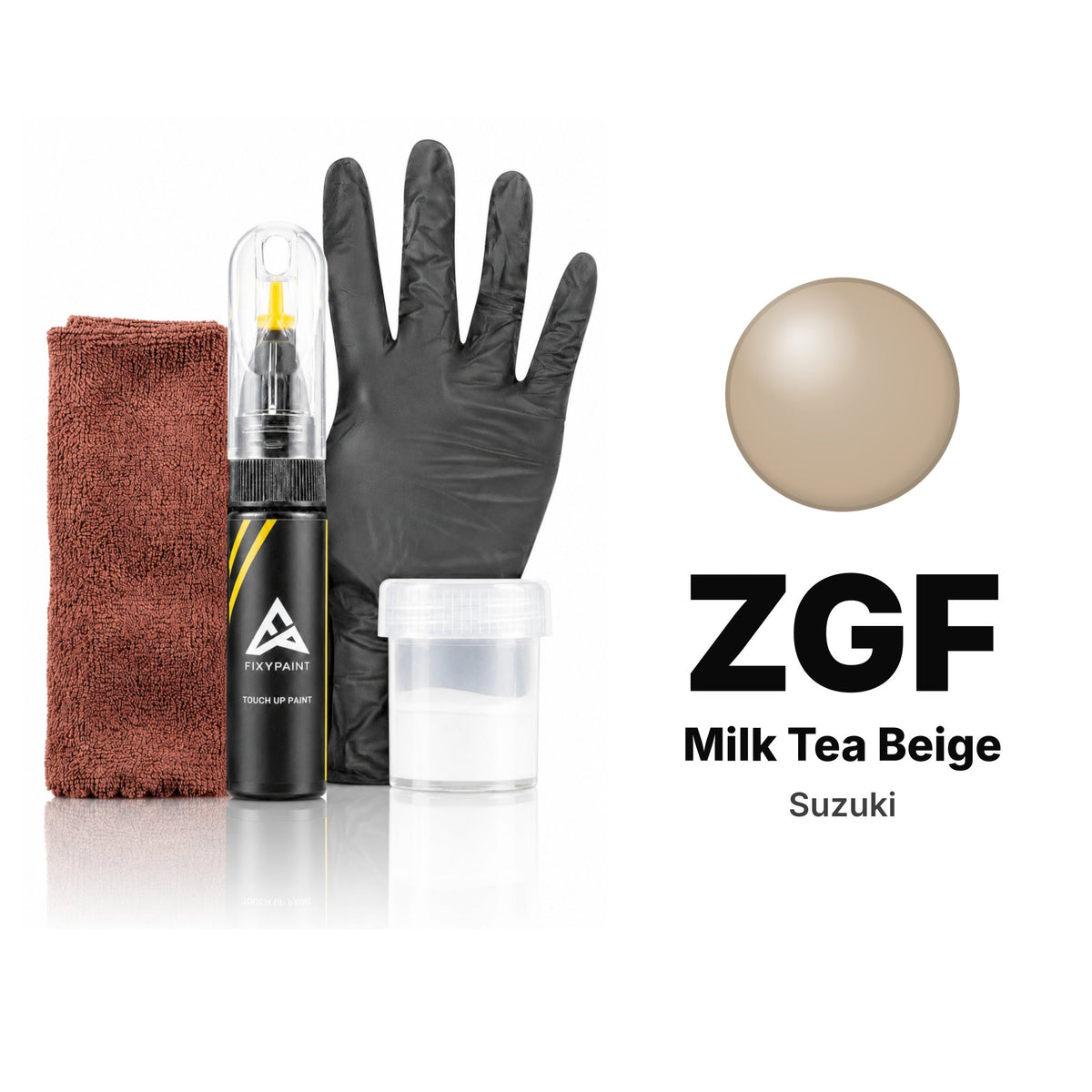Touch-up paint for Suzuki ZGF Milk Tea Beige, Complete kit
