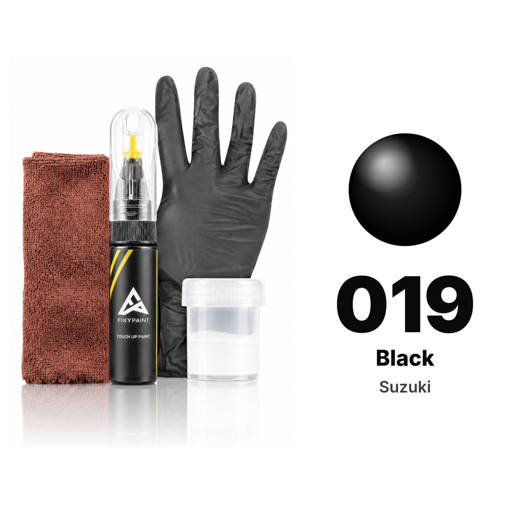 Touch-up paint for Suzuki 019 Black, Complete kit