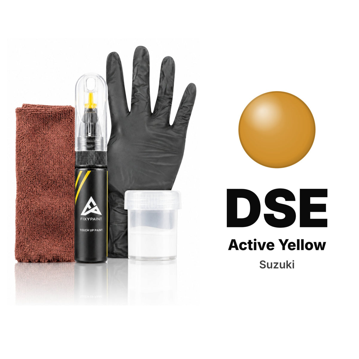 Touch-up paint for Suzuki DSE Active Yellow, Complete kit