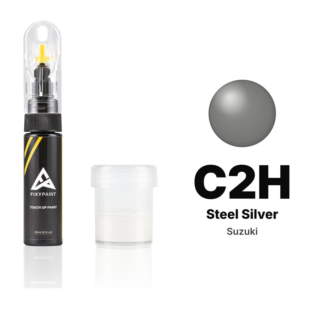 Pintura de retoque para Suzuki – C2H Steel Silver (todos los modelos, 2017–2018), kit Estándar