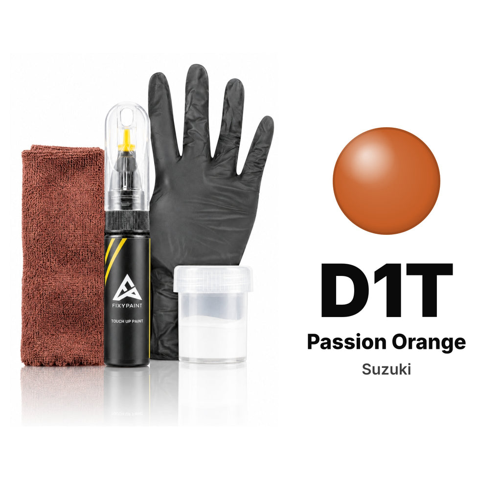 Peinture de retouche pour Suzuki – D1T Passion Orange (tous modèles, 2018), kit Complet